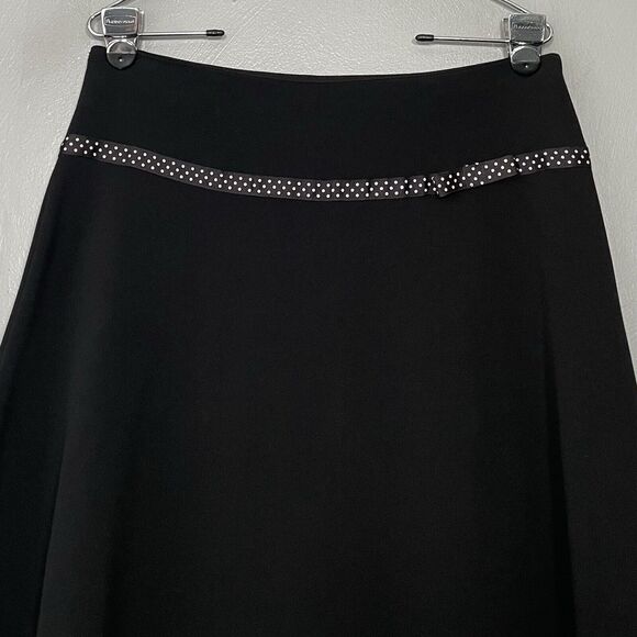Vintage Joe Benbasset Size 11 Black Swing Skirt Dark Gothic Pin up Y2K Preppy - Picture 2 of 8